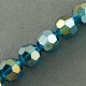 Electroplate Glass Beads Strands EGLA-R016-10mm-14-2