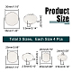 Pandahall elite 12 pz 3 stili set di ciondoli per diapositive in ferro impostazioni cabochon FIND-PH0008-77S-2