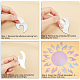 Sunflower Acrylic Mirrors Wall Stickers DIY-CN0001-18E-6