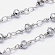 Handgemachte galvanisieren Glasperlenketten für Halsketten Armbänder machen CHC-E009P-10m-03-1