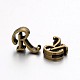 Tibetan Style Antique Bronze Plated Alloy Letter Slide Charms PALLOY-J542-R-NF-1
