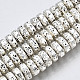 Electroplated Natural Lava Rock Beads Strands G-T114-67S-3