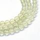 Chapelets de perles rondes en verre transparent peint DGLA-Q022-12mm-01-1