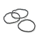 Bracelets extensibles hématite perles synthétiques non-magnétiques BJEW-D446-A-22-1