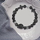 GOMAKERER 3 Strands Natural Black Agate Beads Strands G-GO0001-04-5
