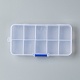 Recipientes de almacenamiento de abalorios de plástico X-CON-R008-01-9