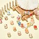 32 pièces 8 styles perles de chalumeau faites à la main transparentes LAMP-CJ0001-79-6