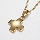 304 Stainless Steel Pendant Necklaces NJEW-P134-10G-2