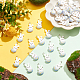 Dicosmetic 50 pieza de abalorios de conejo de resina con temática de Pascua RESI-DC0001-03-5