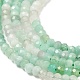 Fili di perle di quarzo smeraldo naturale G-E608-C14-3