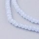 Chapelets de perles en verre imitation jade X-GLAA-G045-A09-3