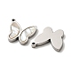 304 Stainless Steel Shell Charms STAS-L022-010P-2
