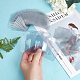 FINGERINSPIRE 200pcs Plastic Hair Bow Cards Hair-Bow Display Cards for Clips Rectangle(Clear Color) CDIS-FG0001-03-3