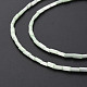 Fili di perline in stile vetro macchiato di seta GLAA-N047-001B-06-4