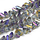 Electroplate Glass Beads Strands EGLA-S143A-M-3