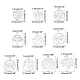 UNICRAFTALE 10 Styles(1pc/Style) Tree Pattern Pendants Hypoallergenic Metal Charms Stainless Steel Charms Pendant Dangle Charm for DIY Bracelet Necklace Jewelry Making STAS-UN0008-43P-2