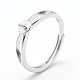 Verstellbare 925 Sterling Silber Ring Komponenten STER-I016-016P-4