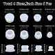 GORGECRAFT 24PCS 4 Sizes Silicone Stoppers for Salt and Pepper Shakers 9/32 7/16 33/64 19/32 Inch Salt Plug Stopper Replacement Bottle Caps Reusable White Round End Cap Corks for Bottles Pots AJEW-GF0008-11C-2