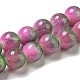 Chapelets de perles en jade naturelle teinte G-F764-02C-1
