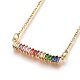 304 Stainless Steel Pendant Necklaces NJEW-O108-01G-1
