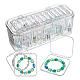 Rechteckige Armreif-Organizerboxen aus Kunststoff&nbsp;CON-WH0107-91-1