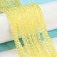 Baking Painted Transparent Glass Beads Strands DGLA-A034-J2mm-B07-2