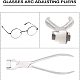 Pinze per occhiali in acciaio inossidabile benecreat occhiali antiscivolo nasello pinze per la regolazione degli occhiali strumenti di riparazione per occhiali da vista PT-WH0006-15-6
