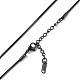 304 ожерелье из круглой змеиной цепи из нержавеющей стали для мужчин и женщин NJEW-K245-012B-2