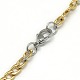 Trendy Men's 304 Stainless Steel Twist Curb Chain Necklaces NJEW-L043B-39M-3