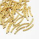 Curved Brass Tube Beads KK-R015-03-1