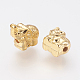 Long-Lasting Plated Alloy Beads PALLOY-G204-08G-2