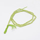 Natural Olive Quartz Beads Strands G-E348-01-2