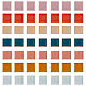 Chgcraft 56pcs 7 Farben Glasmosaik Cabochons GLAA-CA0001-11-1