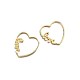 Brass Huggie Hoop Earrings EJEW-BB35713-5