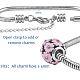 304 in acciaio inox catene serpente braccialetti europei STAS-PH0006-03A-2