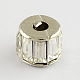 Column Brass Glass Rhinestone Beads KK-S128-09-1