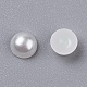 Cabochons demi-ronde bombés en acryliques d'imitation nacre OACR-H001-4-2