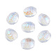 Transparent Electroplate Glass Beads GLAA-N035-022-K01-1
