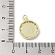 Brass Micro Pave Clear Cubic Zirconia Pendants KK-I708-03D-G-3