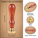 Tree Rings Brass Sealing Wax Stamp Head AJEW-WH0208-901-2
