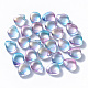 Perles de verre peintes par pulvérisation transparent GLAA-T016-29H-1