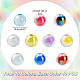 Ahadermaker 100pcs 10 couleurs perles acryliques transparentes TACR-GA0001-09-2
