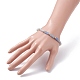 Bracelet extensible perles rectangle pierres naturelles BJEW-JB07506-4