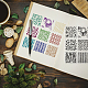 GLOBLELAND Background Frame Clear Stamps for DIY Scrapbooking 15x15cm Background Silicone Clear Stamp Seals for Cards Making Photo Album Journal Home Decoration DIY-WH0372-0010-2