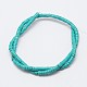Dyed Synthetic Turquoise Beads Strands G-P083-5mm-83K-2