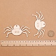 Ornements de découpes en bois vierges d'Halloween en forme d'araignée WOOD-L010-02-4