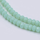 Chapelets de perle en verre opaque de couleur unie GLAA-F076-A09-3