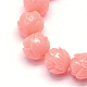 Lotus Flower Synthetic Coral Beads Strands CORA-L001-C-05-3