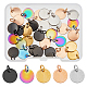 SUPERFINDINGS 40Pcs 5 Colors 304 Stainless Steel Charms EJEW-FH0001-10-1