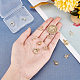 SUPERFINDINGS 12Pcs 6 Styles Brass Cubic Zirconia Sun Moon and Star Charms Rhinestone Starry Dangle Charms Crystal Celestial Charm Pendants for DIY Jewelry Making ZIRC-FH0001-36-3